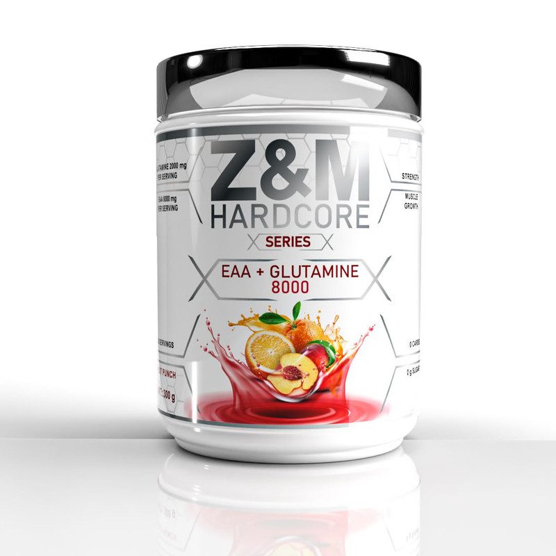 Z&M HARDCORE EAA + GLUTAMINE 8000 FRUIT PUNCH