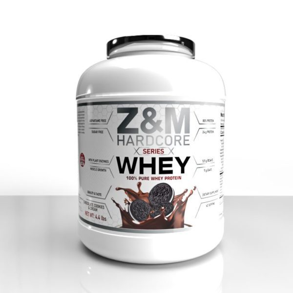 Z&M HARDCORE WHEY PROTEIN CHOCOLATE COOKIES & CREAM