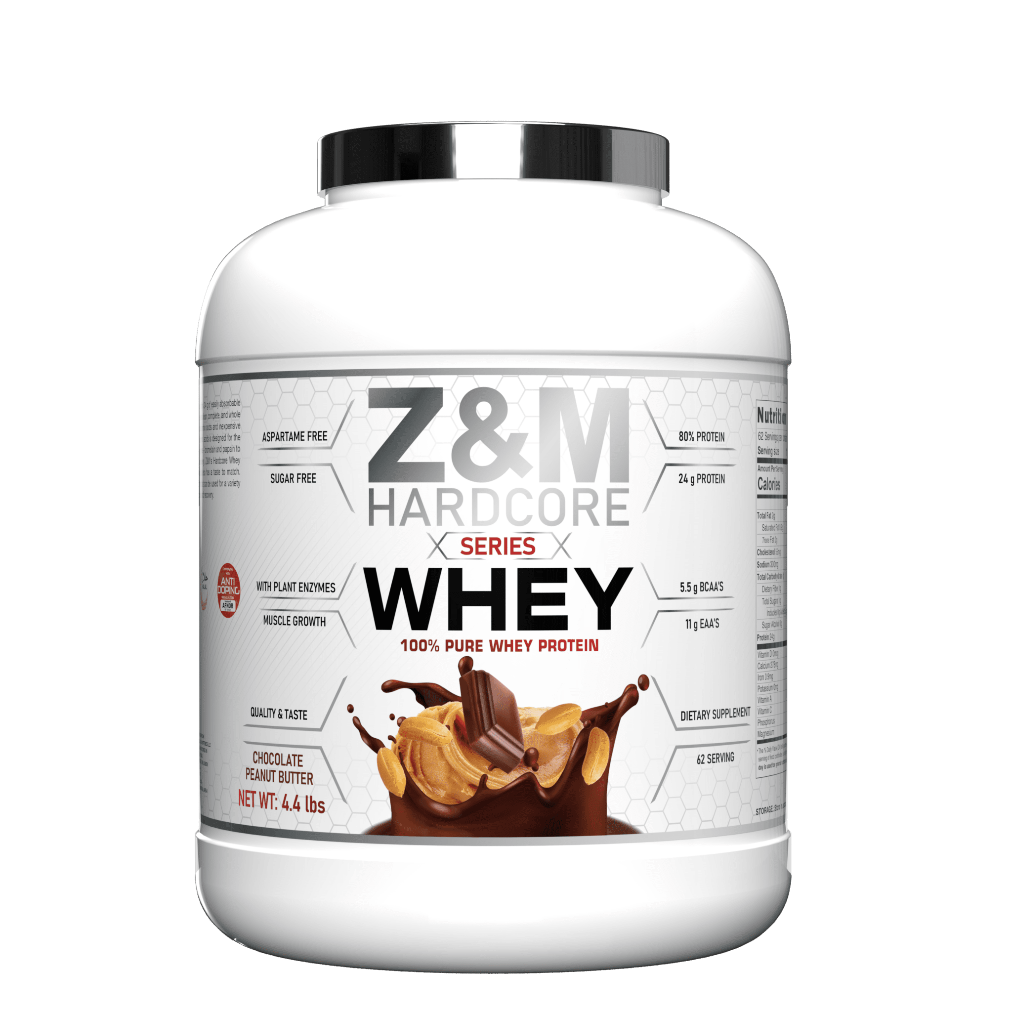 Z&M HARDCORE WHEY PROTEIN PEANUT BUTTER